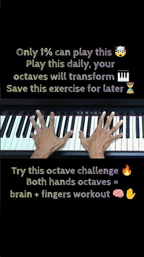 Piano Octave Exercise Both Hands | Ab Major Chromatic Run Tutorial