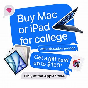 3.7K reactions · 221 shares | Buy Mac or iPad for college. Get a gift card up to $150.* | Apple | Facebook
