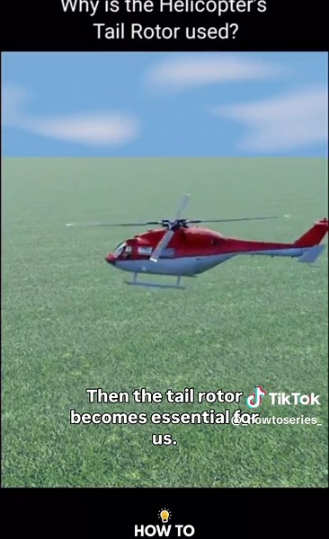 Why is the helicopter’s tail rotor used? #howto #howtoseries #helicopter #fyp #didyouknow