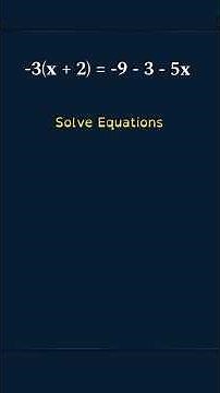 Solve Multi-Step Equations Quickly! #8thgrademath