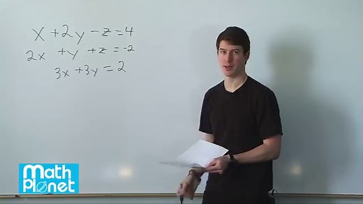 Solving systems of equations in three variables - Mathplanet
