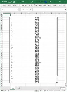 【ExcelVBA】Recordsetで取得したAccessのテーブルデータをシート上に設置されたListboxに表示させる方法