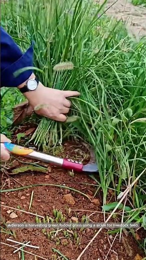 Harvesting Fodder Grass – Cutting Fresh Feed for Livestock