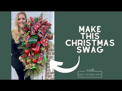 How to Make a Christmas Swag with Jewels - DIY Christmas Gem Swag