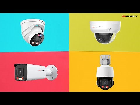 SPRO CCTV - The Difference between Turret, Dome, Bullet & PTZ Cameras Explained
