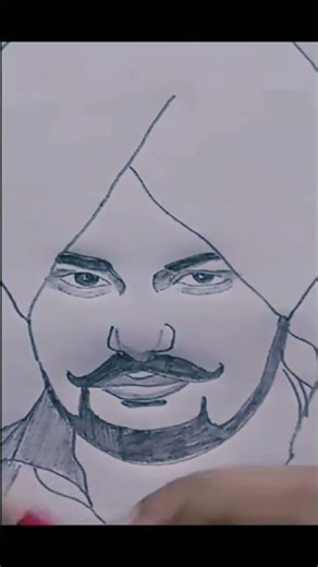 ❌Sidhu Moosewala sketching ✏️ easy art 💝