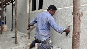 Rustic Wall texture lagane ka Sahi tarika | how to apply perfectly rustic wall texture design | Om painting works