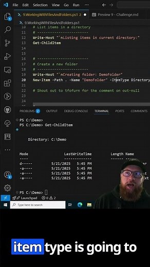 10 - PowerShell working with files and folders (short)