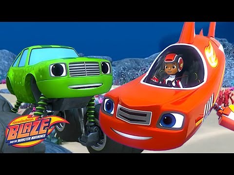 Shark Blaze & Pickle's Ocean Adventures! | Blaze and the Monster Machines