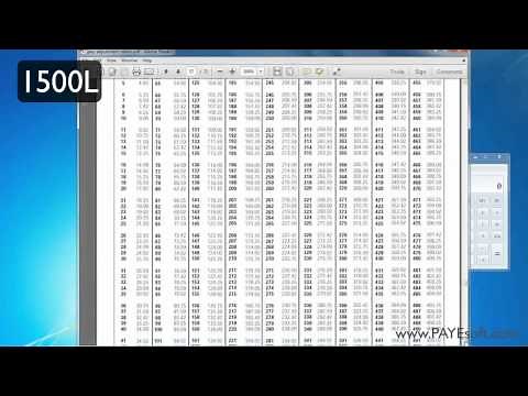 UK PAYE Tax and NI Tables - Tutorial 1, Free Pay using pay adjustment tables and a calculator.