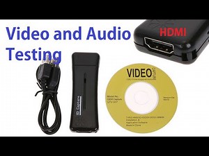 Testing the Easy Cap HDMI USB 2.0 video capture card (usbtv007, OEM)