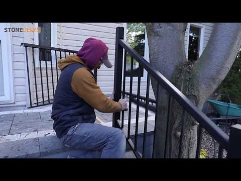 Stair railing Installation