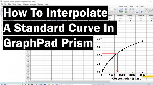 How To Interpolate A Standard Curve In GraphPad Prism