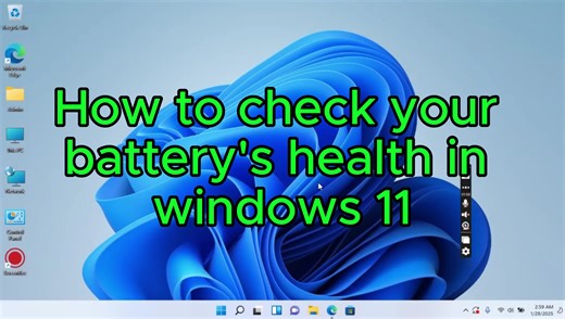 Cómo verificar la salud de la batería en Windows 11
