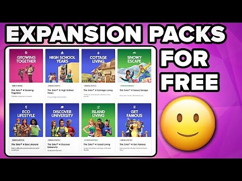 How To Get Sims 4 All PACKS For FREE (EA, Steam)
