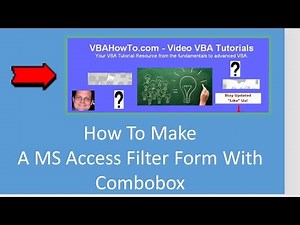 MS Access Filter Form With Combobox VBA