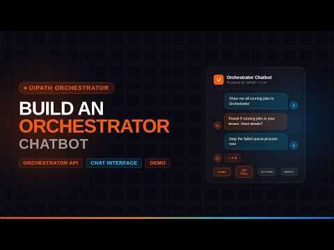 UiPath Orchestrator Chatbot — Full Demo | Conversation Agent + UiPath Apps