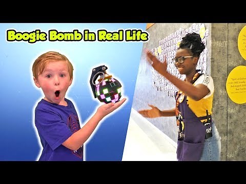 Using Fortnite Boogie Bomb in Real Life on People!