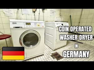 How to Use Coin Operated Washer Dryer in Germany🇩🇪🇩🇪 #germany #deutschland #Miele