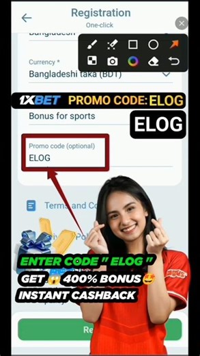 1xBet Promo Code ELOG | 100% Bonus Trick | Free Welcome Bonus 💸 #shorts