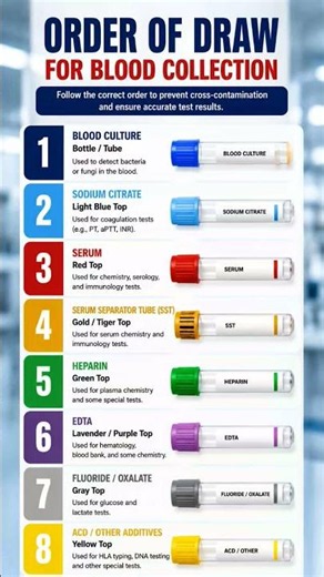 Order of Draw Explained 🧪 | Blood Collection Tubes Simplified