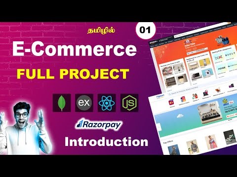 Complete MERN Stack Shopping Platform with Authentication & Payments in Tamil