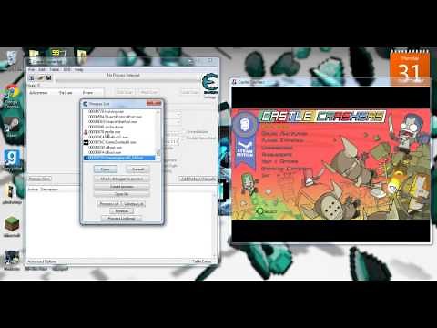 How to get all characters and get to level 99 in castle crashers with cheat engine