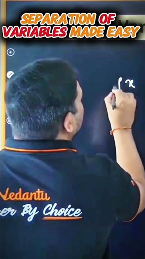 Kiran sir is breaking down the Separation of Variables method into simple, repeatable step