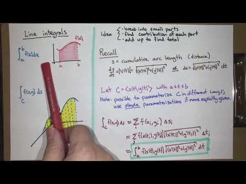 Line integrals -- an introduction (Calc 3; Lecture 3-10; Fall 25)
