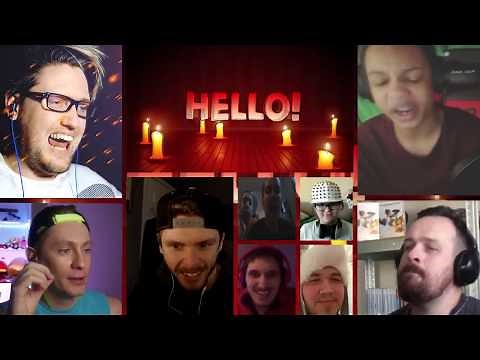 [VERSION 2.0] HELLO NEIGHBOR SONG (GET OUT) LYRIC VIDEO - DAGames [REACTION MASH-UP]#197