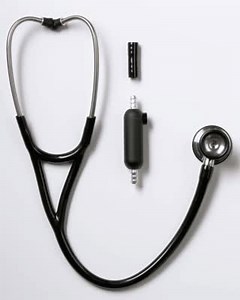 Monday Tips💡: How to digitize your analog stethoscope 1. Detach chestpiece 2. Insert Eko CORE attachment into tubing 3. Thread on the included adapter 4. Insert chestpiece into adapter and switch on 5. Launch app and pair to your phone Got a tip to share? Comment below!👇 | Eko Health