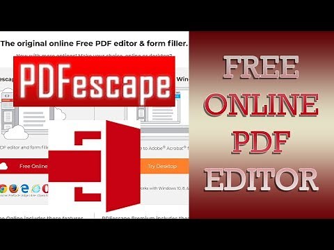 Free online PDF editor PDF Escape - How to edit pdf file