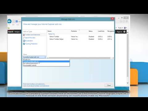 How to enable Add-ons in Internet Explorer® 11 in Windows® 8.1