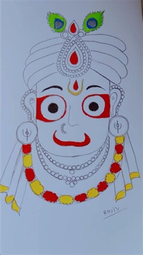 how to draw jagannath ji ⭕