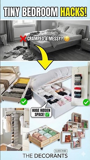 Tiny Bedroom Storage Ideas 2025 | Genius Small Bedroom Hacks for More Space