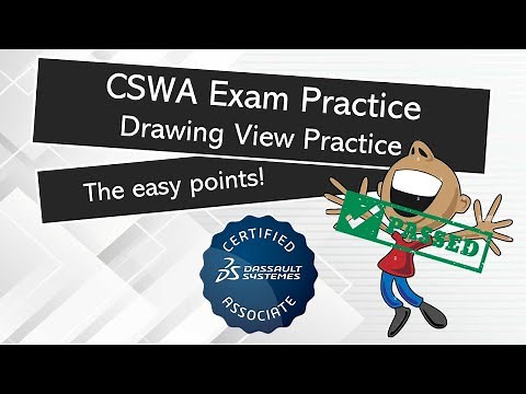 SOLIDWORKS CSWA Practice Set 3: Drawing Views
