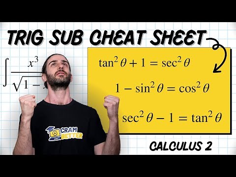 Trig Substitution Integrals Cheat Sheet (+ Example with Solution)