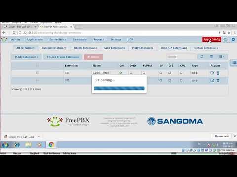 Cómo Crear y Configurar extensiones en AsteriskNOW FreePBX