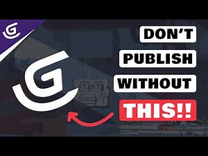 Do this before you publish your GDevelop game!!