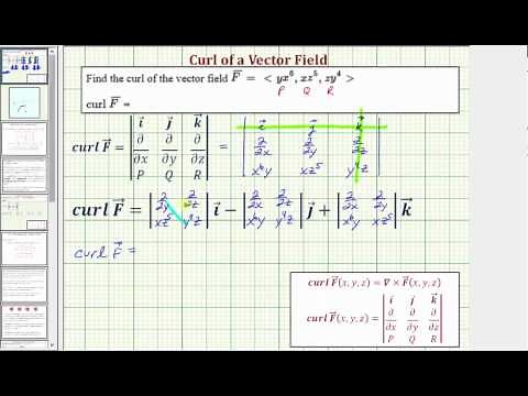 Ex 1: Determine the Curl of a Vector Field