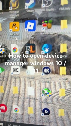 How to open device manager windows 10 / 11