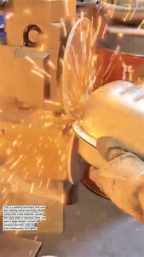 Precision Seam Welding on a Metal Muffler – Industrial Roll Welding Technique 🔥⚙️