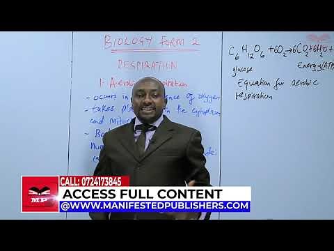 KCSE - BIOLOGY FORM 2 RESPIRATION