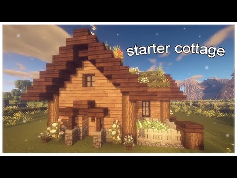 How to build a cottagecore starter house ♡ Minecraft tutorial