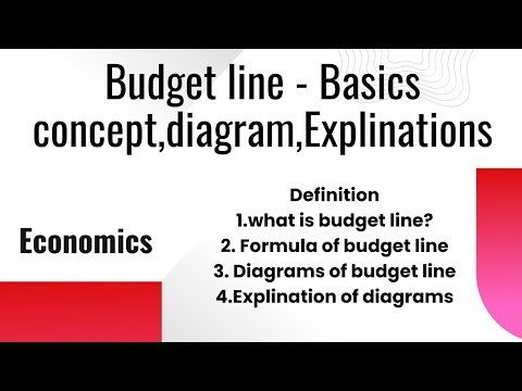 budget line || budget line economics || budget line and indifference curve || budget line graph