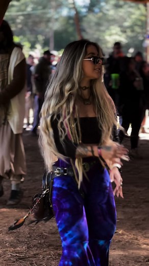 Dance Party at a Rave Festival: Rave Girl Vibes