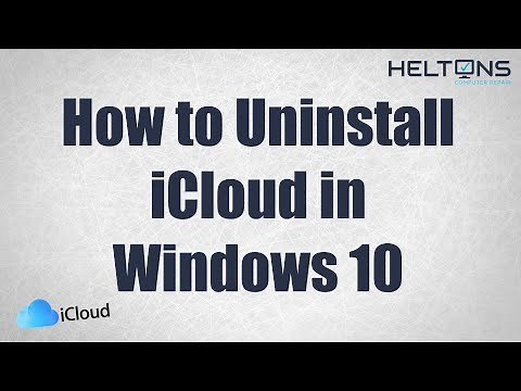 How to Uninstall iCloud in Windows 10