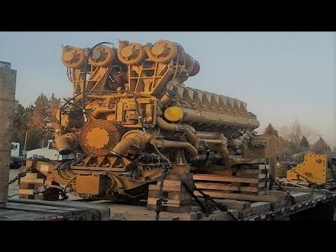 Big Engine Starting Up and Sound