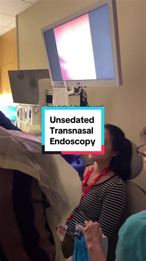 Props to our GI fellow who volunteered to go through the procedure to see exactly what our pediatric patients go through! Unsedated transnasal endoscopy allows for a safe and effective procedure without anesthesia for kids and teens who need repetitive endoscopy for conditions like EoE! We use numbing spray to reduce the major discomfort in the nose and throat. #medstudent #medschool #pediatrics #pediatricgi #gastroenterology