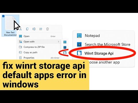 How To Fix Winrt Storage Api Has Taken Over All Default Apps